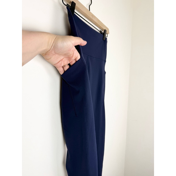 Women's Lululemon Wunder Train HR Tights Pockets Leggings Size 6 Navy Blue 28” - Picture 5 of 10